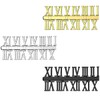 WANGCL Clock Numerals Kit Roman Numerals Wall Clock Accessories Arabic