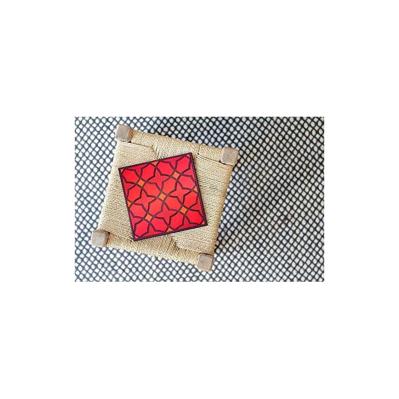 Images d´Orient 6 Glass Coasters PVC Heat Resistant Washable Oriental