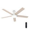 Hunter Fan 52 inch Casual White Indoor/Outdoor Ceiling Fan with