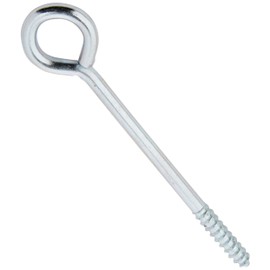 Merriway BH04761 (50 Pcs) Screw-In Vine Eye, 100 mm (4 inch) Zinc Plated Steel - Pack of 50 Pieces