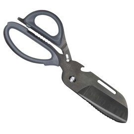 VOGARB Kitchen Scissors for Food Heavy Duty Kitchen Shears Dishwasher Safe Poultry Shears for Chicken Meat Vegetable,Stainless Steel Titanium Coating,9.37-Inch (Black)