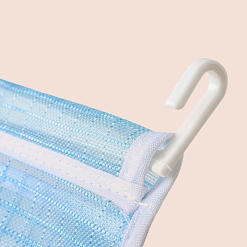 jiele Fridge Door Organiser with Connections, Refrigerator Door Mesh Bag