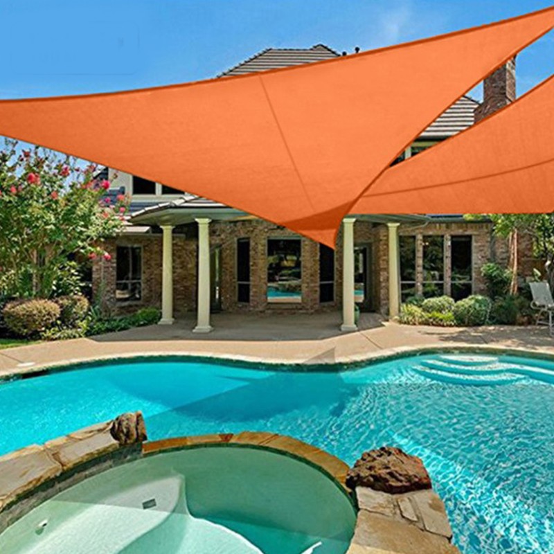 Outdoor Sun Shade Sail Triangle Canopy UV Resistant Waterproof Portable
