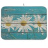Sweetshow Daisy On Old Wooden Board Dish Drying Mat for