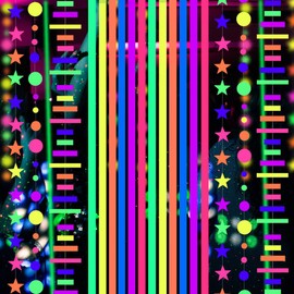 700feet Neon Papers Glow Party Supplies and Decorations Neon Paper UV Blacklight Reactive Blacklight Party Fluorescent Dance Floor Wedding Supplies Birthday Backdrop