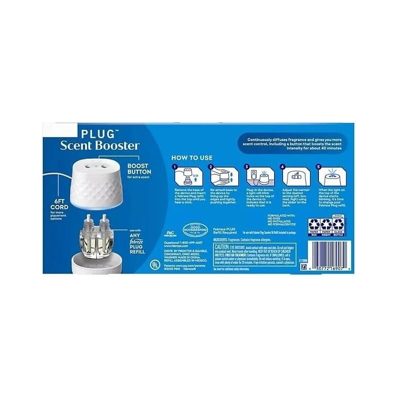 Febreze PLUG Scent Booster Kit, CALM Lavender + Vanilla Bean