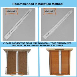 FRMSAET Drawer Repair Kit - Used to Reinforce and Repair Wooden/MDF/Chipboard Drawers Cabinet Reinforcement Heavy Duty Steel Hardware Furniture Accessories - Includes Screws (2 Pack)
