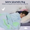Winthome Glow in The Dark Blanket, Soft Flannel Fleece Blanket,
