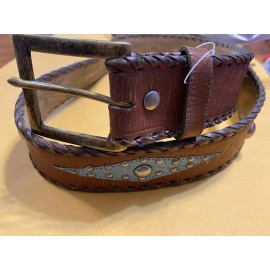 Unbranded Western Genuine Leather Belt Size XL 40” to the 3rd Hole