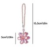 Pink Crystal Flower Car Charm for Women - Feng Shui