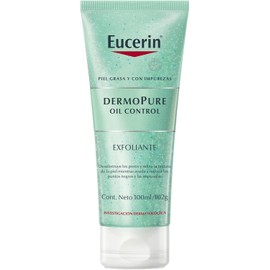 Eucerin Exfoliante Facial para Piel Grasa e Imperfecciones 100 ml | Fórmula Antibacteriana con Ácido Láctico 