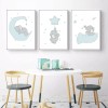 DaraBaby Kit De 3 Lienzos Decorativos Habitación De Bebés Y