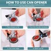 Lychico Can Opener, 3 in 1 Can Opener, Handy Heavy