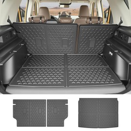 HUYINPJ Cargo Mat and Backrest Liner Compatible with Bronco Sport 2021 2022 2023 2024 2025 Trunk Liners Seatback Mat Replacement for 2021-2025 Ford Bronco Sport (Cargo mat+seatback mat)