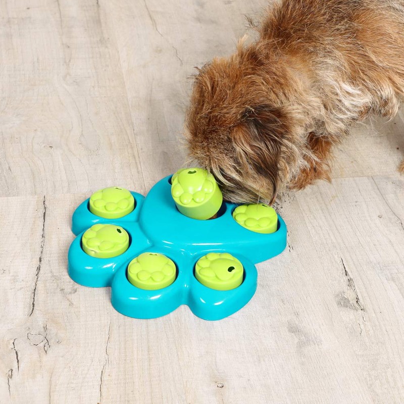 Pet Dog Puzzle Slow Feeder, Paw Hide IQ Brain Toy