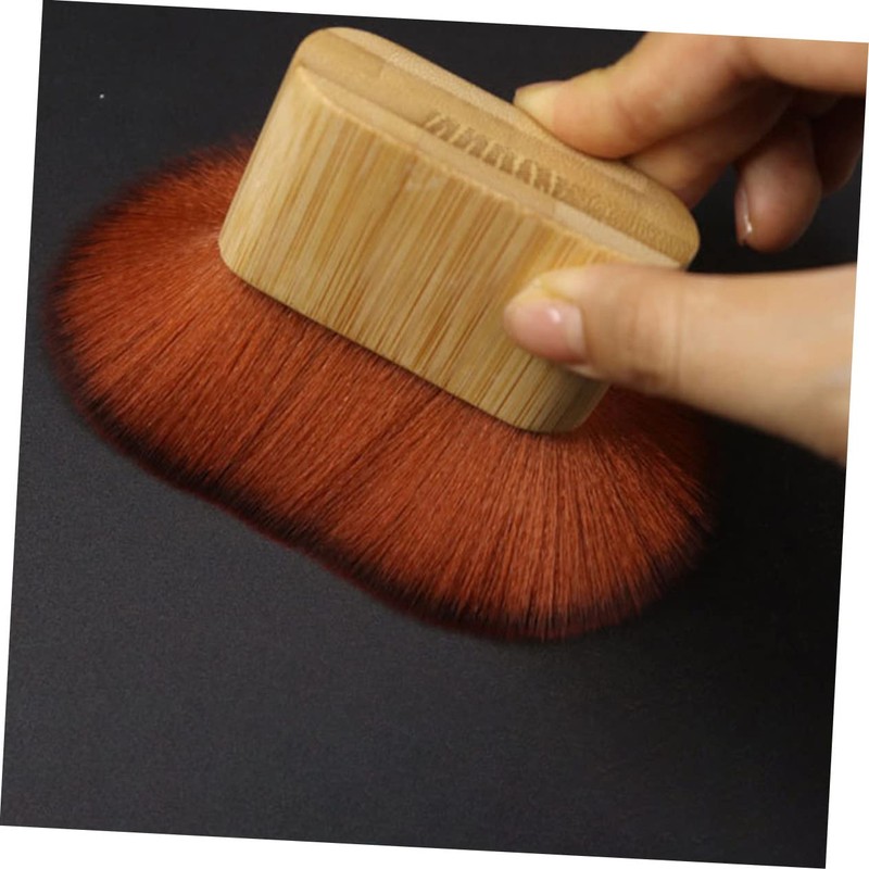 PACKOVE Handle Neck Duster Hair Cleaning Brush Soft Bristles Barber