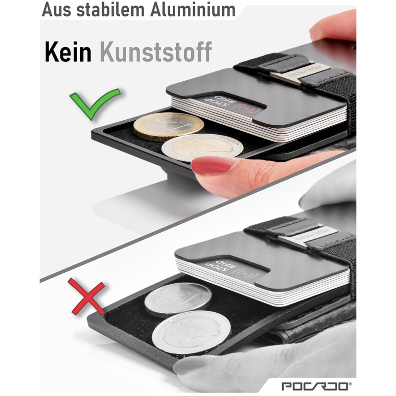 POCARDO Coin Holder | Aluminum Tray for Change | Extra