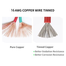 ZHOFONET Cable Connector Plug, 12 V 3 Pin Car Electrical Connection, Waterproof Quick Connector with 16 AWG Cable for Car