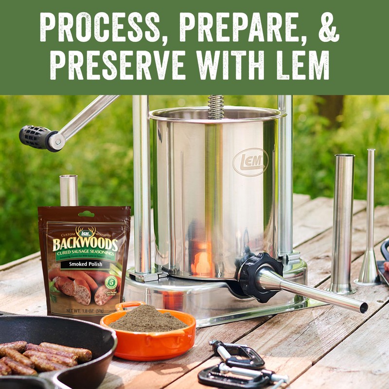 LEM Backwoods Cured Sausage Seasoning with Cure Packet, Smoked Polish