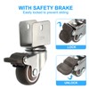 PATIKIL 1.5" Swivel Caster Wheels with 7/9" U Bracket, 4