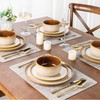 LERATIO Ceramic Dinner Plates Set of 6, 10.5 Inch Reactive