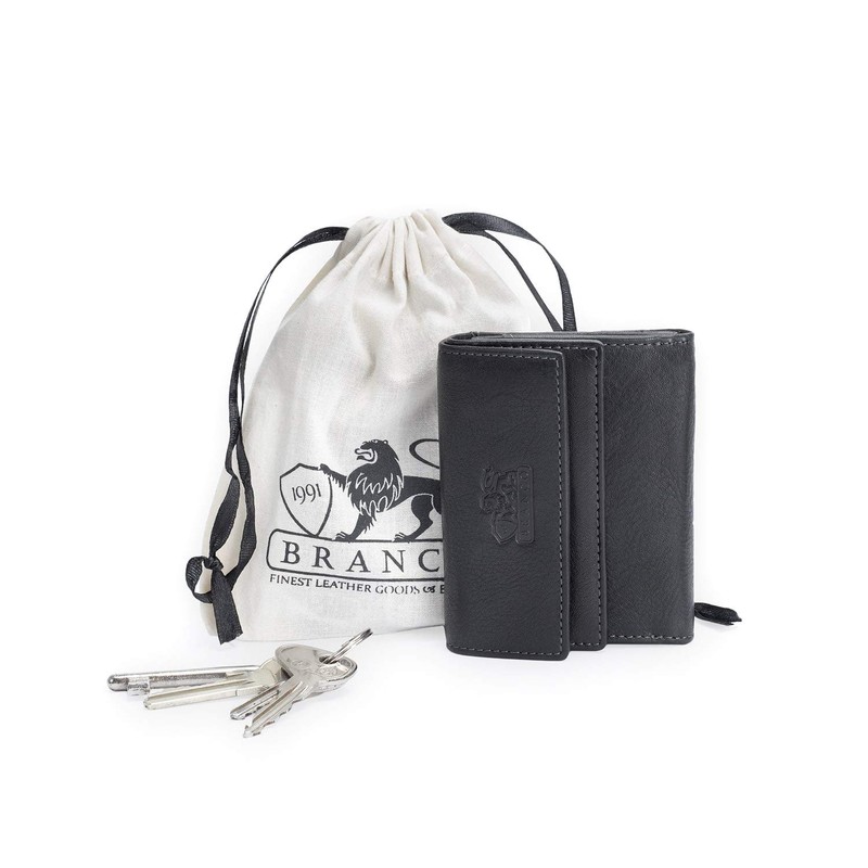 Branco 35250 Women's Small Wallet Genuine Leather Black, black, Classic