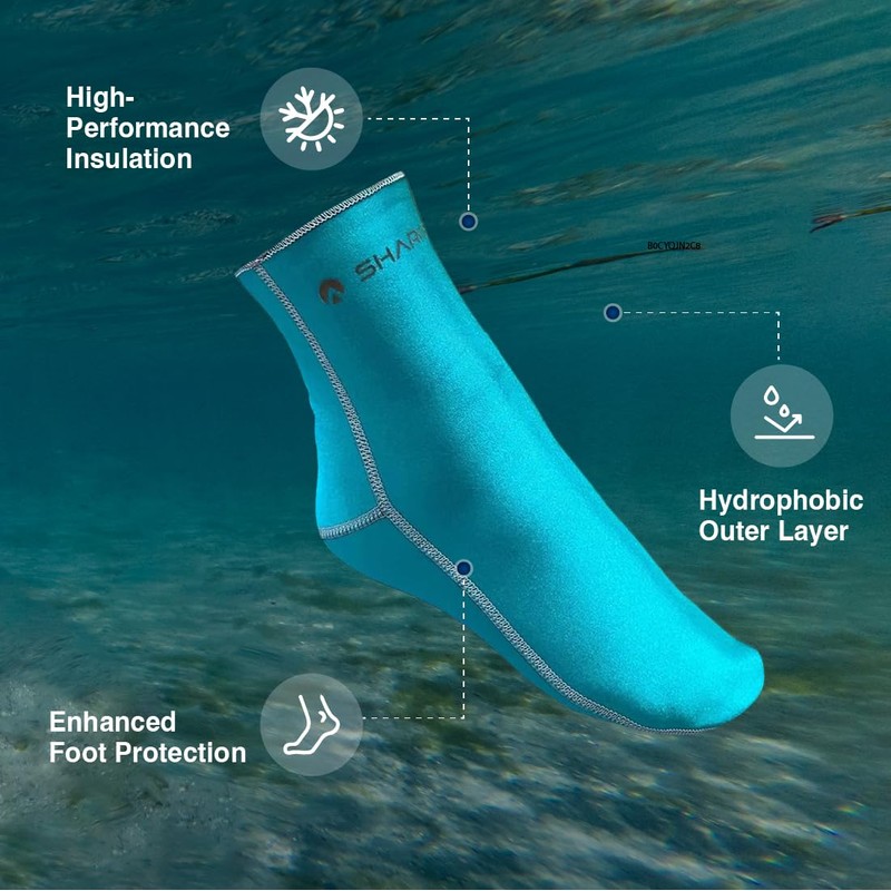 Sharkskin Chillproof Socks, Blue, Medium