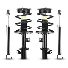 Front & Rear Left and Right Side Struts w/Coil Springs Shock Absorbers for 2007-2012 Nissan Altima, 2013 Altima S 2.5L Replace for 172393 172392 5637 (Set of 4)