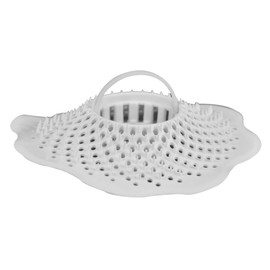 Danco 10306, Tub Protector Hair Cather and Strainer, Hair Drain Clog Prevention Drain Snake, Snare and Auger