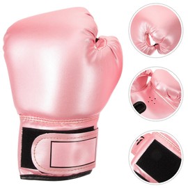 POPETPOP Boxing Gloves for Kids with Wrist Wrap Support - Extra Soft Foam Padding for Safe Punching Bag Training, Kickboxing & - Pink (Ages 4-12)