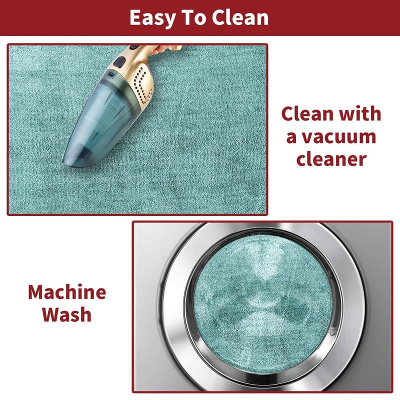 Vinsani Bath Mat Non Slip Bathroom Mat Thickened Fluffy Microfiber