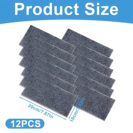 EIHI Pack of 12 Nano Sparkle Cloth Car Scratches Original, Nano Sparkle Cloth Original Remover for Magic, Scratch Nanosparkle Remover, Repair Car Scratch Experiences, black