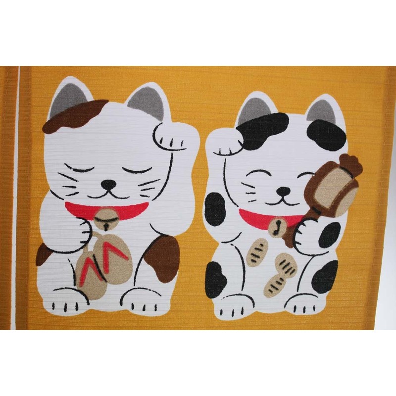 narumikk のれん 七福ねこ 17-129