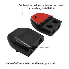 Pack of 10 Deer Whistles, Car Animal Deer Warning Deer Whistles, Prevents Collisions, Remote Warning, Deer Black Devices for Cars and Motorcycles