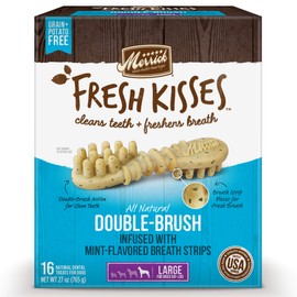 Merrick 66055 Fresh Kisses Oral Care Dental Dog Treats for Large Dogs Over 50 Lbs
