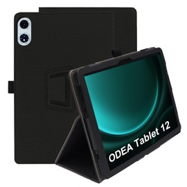 CAUHENYEE Case for Odea A12 12" Case, Vertical Stand Function, Anti-Drop, Shockproof, Protective Case - Black