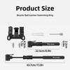 AIMALL 1pc Mini Portable Bike Pump with Flexible Hidden Hose