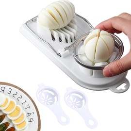 DMNQ Eierschneider Eierschneider Edelstahl Eierstecher Eierschneider TestsiegerEgg Slicer Eierschneider SpüLmaschinenfest Geeignet zum Kochen von Eiern Früchten usw Kommt mit 2 Eitrenner