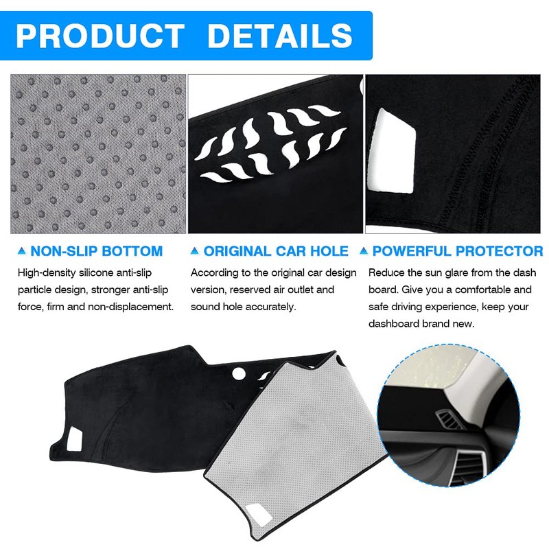 Autorder Dashboard Cover Mat for Kia Seltos 2021 2022 2023