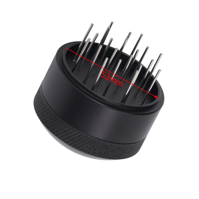 Adjustable Depth Stainless Steel Coffee Needle Stirrer with Base for