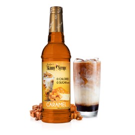 Jordan's Skinny Syrups Caramel, Sugar Free Coffee Flavoring Syrup, 25.4 Ounce Bottle (Pack of 6)