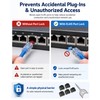 12-Pack RJ45 Port Lock with 1 Key, Security Network Port