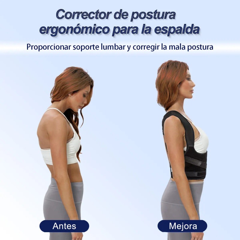 Corrector Postura Espalda Ajustable Fajas Corregir La Joroba