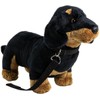 Carl Dick Dachshund Dog with lead, 10.5 inches, 30cm, Plush