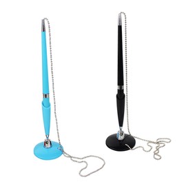 Operitacx Pack of 2 Creative Ballpoint Pens for Office Counter Service Pen Signing Pen Stationery The Chain for Turning the Business