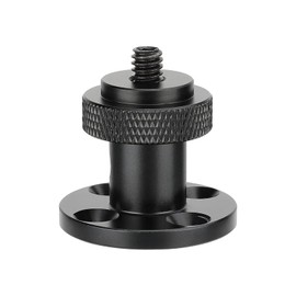 CAMVATE 1/4"-20 Aluminum Male Thread Screw Mount with Wall/Desk Mount, Round Shape - 3084