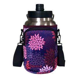 Koverz Half Gallon Jug Carrier, 64oz Bottle Carrier Compatible with Yeti & RTIC Half Gallon Jugs - Midnight Mums