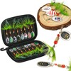 JasCherry Sequins Spinner Fishing Lures Kit, Lifelike Rotating Metal Fish