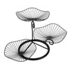 OwnMy 3-Tier Fruit Basket Stand Decorative Iron Fruit Bowl, Metal