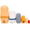 Moonmo 6pcs Handmade Wooden Russian Nesting Dolls Russian Nesting Dolls